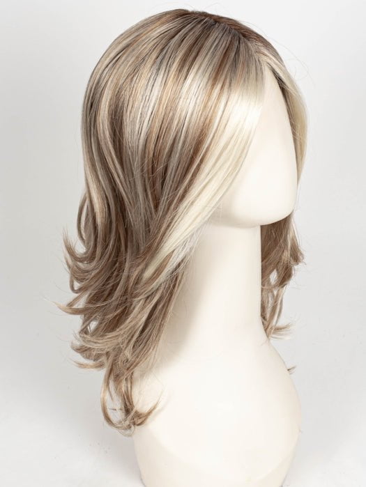 101/88/27S8 CATALINA BLONDE | Pale blonde with Pure White Natural Violet halo highlights, shaded medium brown