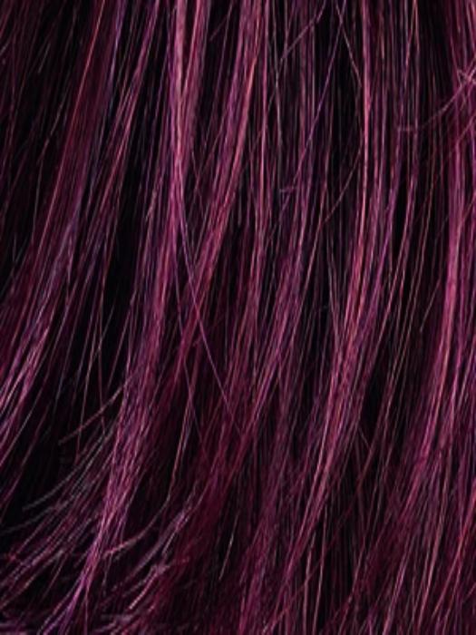 WILD CHERRY ROOTED | Dark brown base, dark burgundy Red, and Bright Cherry Blend with Darker Roots