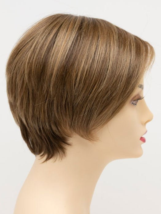 TOASTED-SESAME | Medium Brown roots with overall Warm Cinnamon base and Golden Blonde hightlights