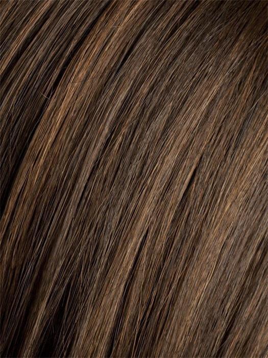 CHOCOLATE ROOTED | ROOTED Medium to Dark Brown base with Light Reddish Brown highlights