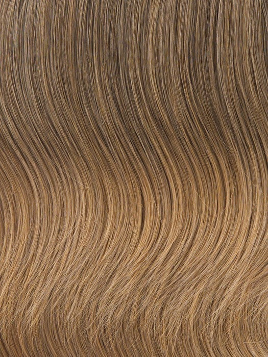 Color R1416T = Buttered Toast: Dark, ash blonde with golden blonde tips