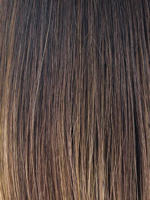 MARBLE-BROWN-LR | Dark brown root with medium brown and light honey brown