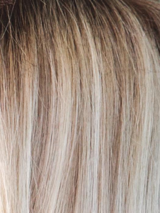 MOCHA H | Rooted Dark with Medium Ash Blonde with Platinum Blonde highlight