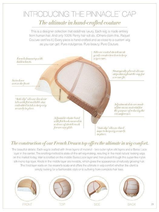 100% Hand-Tied Cap Construction with Lace Front | See chart for more details