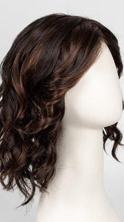 FS4/33/30A Midnight Cocoa | Dark Brown, Medium Red, Medium Natural Red Blonde/Brown Blend with Medium Natural Red Blonde/Brown Blend Bold Highlights