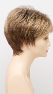 GOLDEN NUTMEG | Medium Brown roots with overall Warm Cinnamon base and Golden Blonde highlights