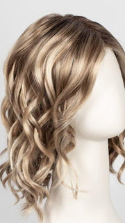 MILA Wig by JON RENAU in 12FS8 | Light Gold Brown, Light Natural Gold Blonde and Pale Natural Gold-Blonde Blend, Shaded with Medium Brown