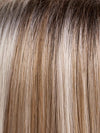 101/88/27S8 CATALINA BLONDE | Pale blonde with Pure White Natural Violet halo highlights, shaded medium brown 