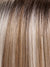 101/88/27S8 CATALINA BLONDE | Pale blonde with Pure White Natural Violet halo highlights, shaded medium brown 