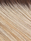 101/88/27S8 CATALINA BLONDE | Pale blonde with Pure White Natural Violet halo highlights, shaded medium brown 