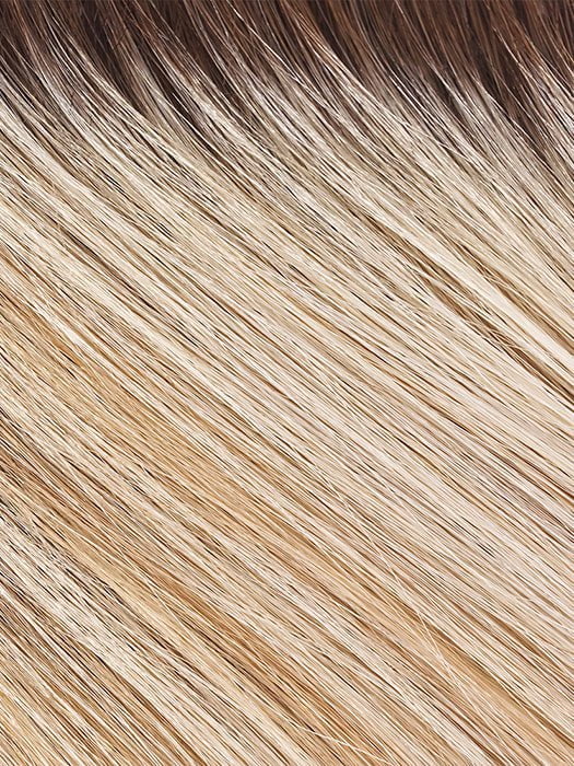 101/88/27S8 CATALINA BLONDE | Pale blonde with Pure White Natural Violet halo highlights, shaded medium brown 