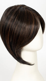 1BRH30 CHOCOLATE PRETZEL | Soft Black with 33% Gold-Red Highlights