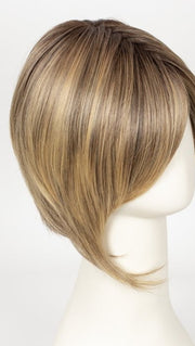 24BT18S8  | Medium Natural Ash Blonde and Light Natural Gold Blonde Blend, Shaded with Medium Brown