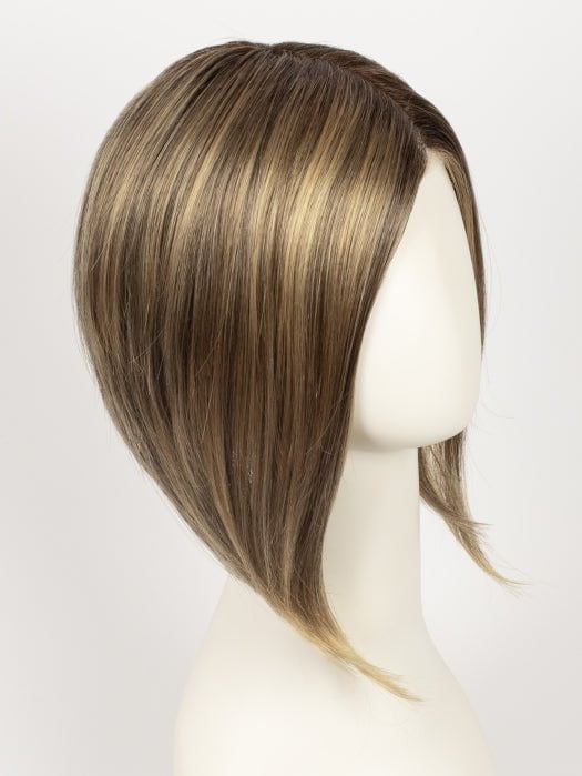 24BT18S8 SHADED MOCHA | Medium Natural Ash Blonde and Light Natural Gold Blonde Blend, Shaded with Medium Brown