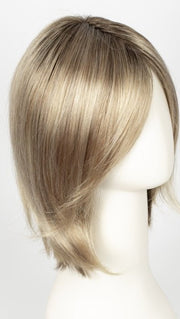 CHAMPAGNE ROOTED | Light Beige Blonde, Medium Honey Blonde, and Platinum Blonde Blend with Dark Roots