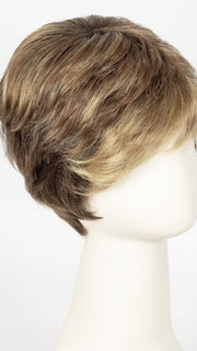 Color Light-Bernstein-Rooted = Light Auburn, Light Honey Blonde, and Light Reddish Brown blend and Dark Roots