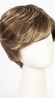 BERNSTEIN ROOTED | Light Brown base with subtle Light Honey Blonde and Light Butterscotch Blonde highlights and Dark Roots