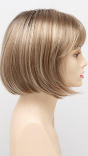 SPARKLING CHAMPAGNE | Medium Brown roots with overall Strawberry Blonde base and soft Golden Blonde highlights