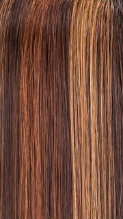 FS6/30/27 TOFFEE TRUFFLE | Brown, Medium Red-Gold, Medium Red-Gold Blonde Blend with Medium Gold Blonde Bold Highlights