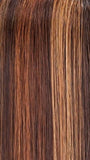 FS6/30/27 TOFFEE TRUFFLE | Brown, Medium Red-Gold, Medium Red-Gold Blonde Blend with Medium Gold Blonde Bold Highlights