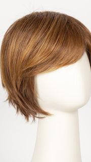 R3025S+ GLAZED CINNAMON | Medium Reddish Brown with Ginger Blonde highlights