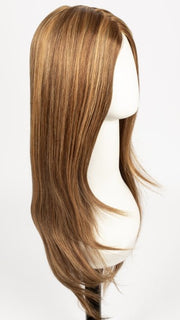 6F27 CARAMEL RIBBON | Dark Brown with Light Red-Gold Blonde Highlights and Tips