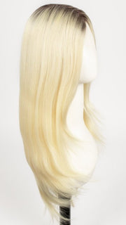 613/102S8 | Pale Natural Gold Blonde and Pale Platinum Blonde Blend, Shaded with Medium Brown