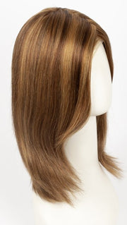 6F27 CARAMEL RIBBON | Dark Brown with Light Red-Gold Blonde Highlights and Tips
