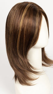 FS6/30/27 TOFFEE TRUFFLE | Brown, Medium Red-Gold, Medium Red-Gold Blonde Blend with Medium Gold Blonde Bold Highlights