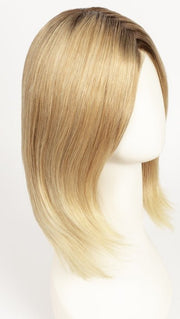 27T613S8 SHADED SUN | Medium Natural Red-Gold Blonde and Pale Natural Gold Blonde Blend and Tipped, Shaded with Medium Brown