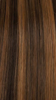 FS6/30/27 TOFFEE TRUFFLE | Brown, Medium Red-Gold, Medium Red-Gold Blonde Blend with Medium Gold Blonde Bold Highlights