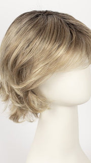 SANDY BLONDE ROOTED | Medium Honey Blonde, Light Ash Blonde, and Lightest Reddish Brown blend with Dark Roots