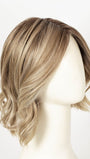 BUTTERCAKE BLONDE-R | A neutral-warm blonde blend featuring light brown, ash, and lightest blonde tones with natural-looking darker roots for added depth and realism.