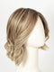 BUTTERCAKE BLONDE-R | A neutral-warm blonde blend featuring light brown, ash, and lightest blonde tones with natural-looking darker roots for added depth and realism.