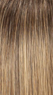 24B18S8 SHADED MOCHA | Medium Natural Ash Blonde & Light Natural Gold Blonde Blend, Shaded with Medium Brown