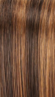 FS6/30/27 TOFFEE TRUFFLE | Brown, Medium Red-Gold, Medium Red-Gold Blonde Blend with Medium Red Gold Blonde Bold Highlights
