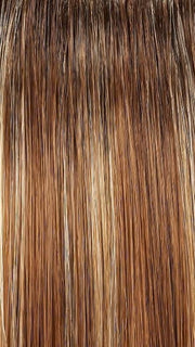 FS26/31S6 SALTED CARAMEL | Medium Natural Red Brown with Red Gold Blonde Bold Highlights, Shaded with Brown