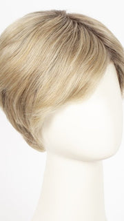 CHAMPAGNE ROOTED | Light Beige Blonde,  Medium Honey Blonde, and Platinum Blonde blend with Dark Roots