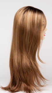 GOLDEN-NUTMEG | Medium Brown roots with overall Warm Cinnamon base and Golden Blonde hightlights