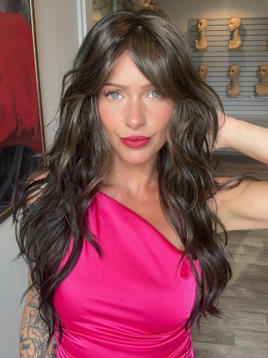 Madeline wearing GAIA by BELLETRESS in COOLEST DARK BROWN R | A Rich
