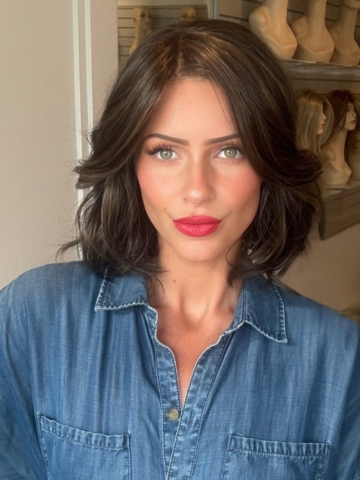 Madeline wearing ISSEY by BELLETRESS in COOLEST DARK BROWN R | A Rich