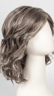 39F38 | Lt Natural Ash Brown w/ 75% Grey Front, graduating to Med Brown w/ 35% Grey Nape