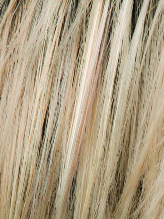 CHAMPAGNE ROOTED | Light Beige Blonde,  Medium Honey Blonde, and Platinum Blonde Blend with Dark Roots