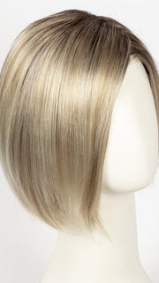 CHAMPAGNE-ROOTED | Light Beige Blonde, Medium Honey Blonde, and Platinum Blonde blend with Dark Roots