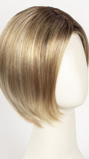 LIGHT-HONEY-ROOTED | Medium Honey Blonde, Platinum Blonde, and Light Golden Blonde blend with Dark Roots