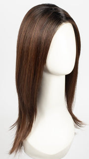 COLA WITH CHERRY | Medium Dark Brown/Medium and Dark Auburn Highlights and Dark Brown Roots