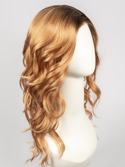 MANDARIN-ROOTED | Light Auburn and Strawberry Blonde Blend with Golden Brown Roots