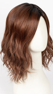 CAYENNE WITH GINGER ROOT | Dark Auburn, Medium Copper and Dark Brown Roots
