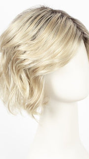 22-1001-R8 | Rooted Chestnut Brown with Ash Blonde base blended with Platinum Blonde highlights