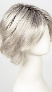 23-60-R8 | Rooted Chestnut Brown with Platinum White base with Champagne Blonde highlights